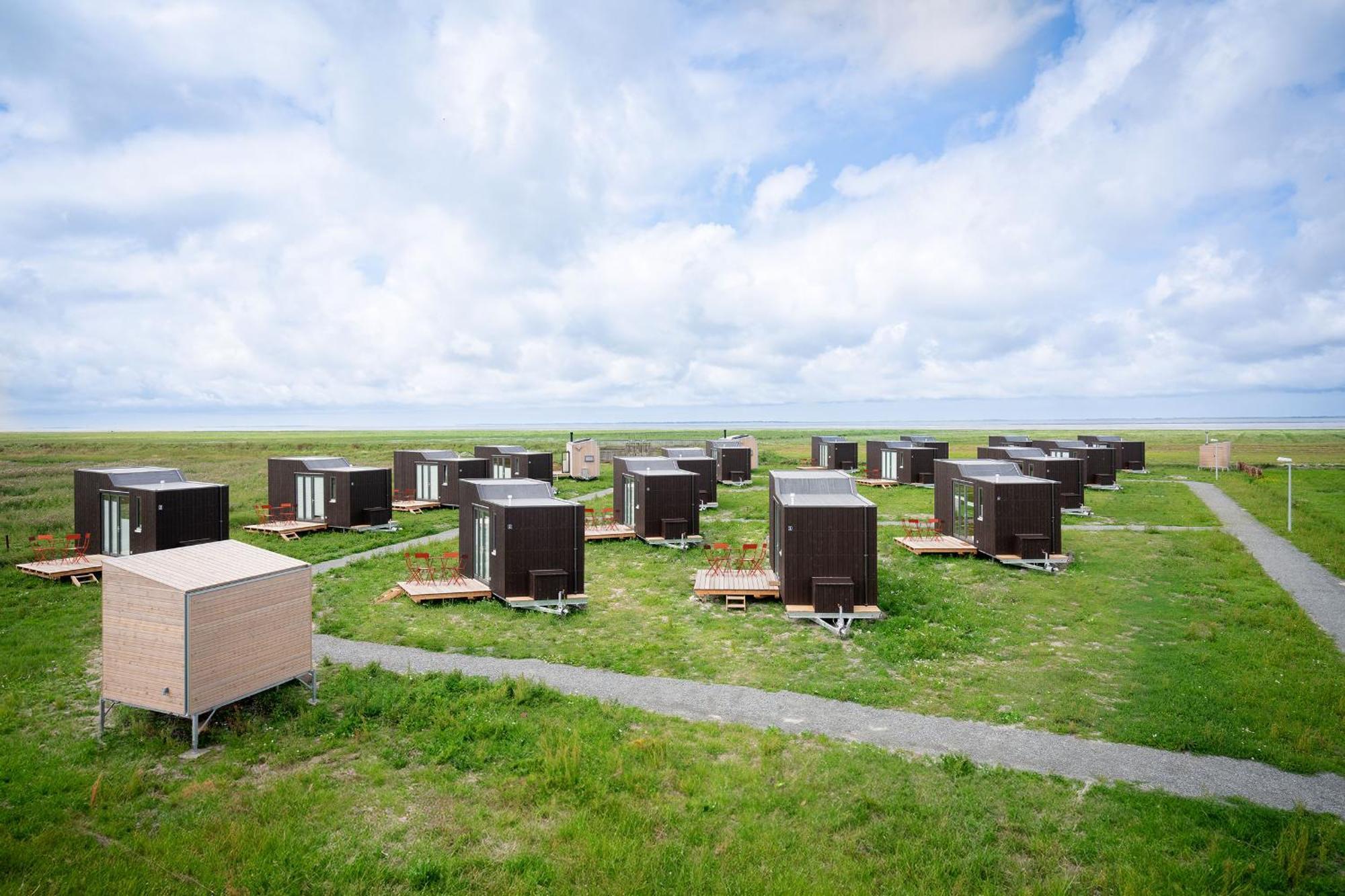 Tiny House Pioneer 18 Zur Meerseite - Green Tiny Village Harlesiel Carolinensiel Buitenkant foto